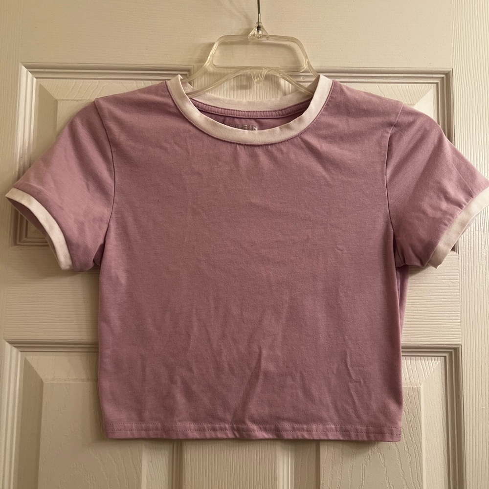 Purple cropped top